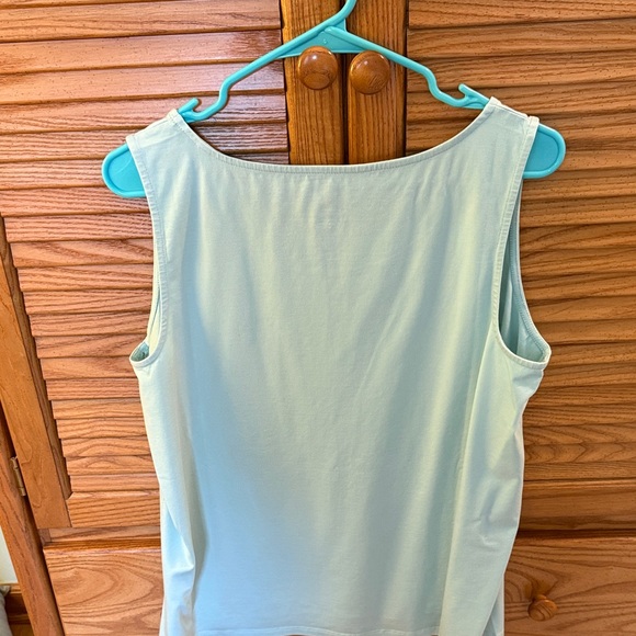 NWT 🌸 J Jill Soft Blue Women's Tank Top Size Large - Picture 6 of 9